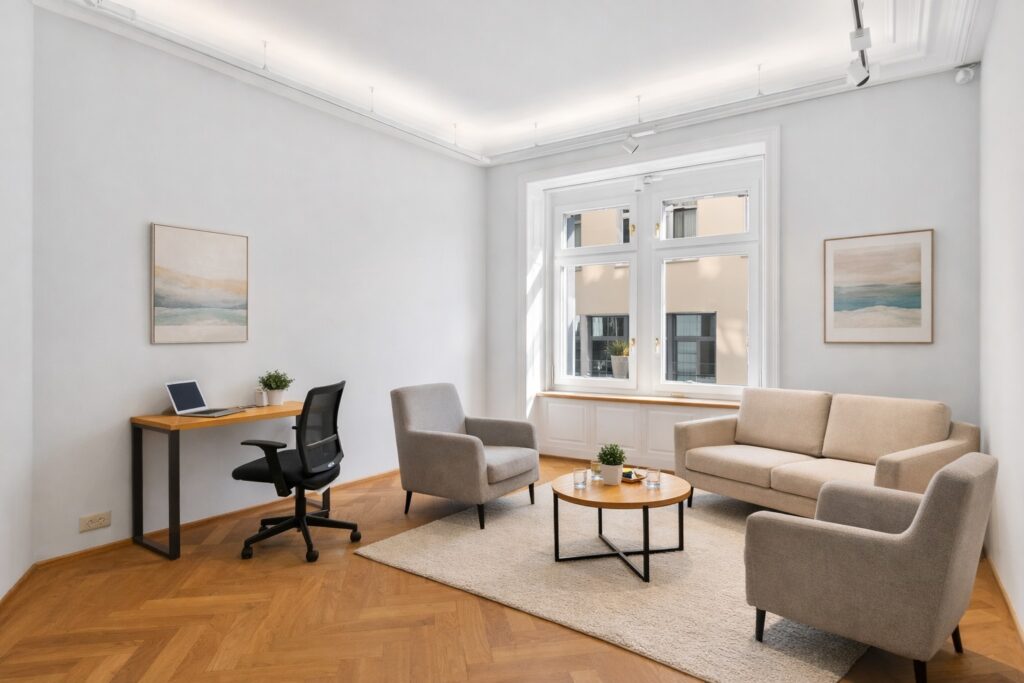 Praxisraum – Einrichtungsbeispiel