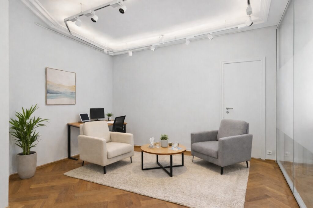 Praxisraum – Einrichtungsbeispiel